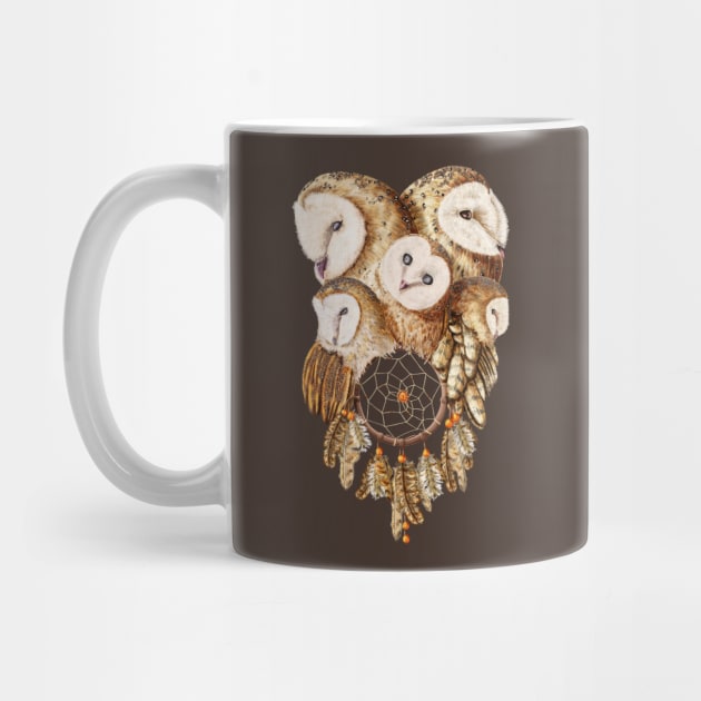 Dreamcatcher Barn Owls by DVerissimo